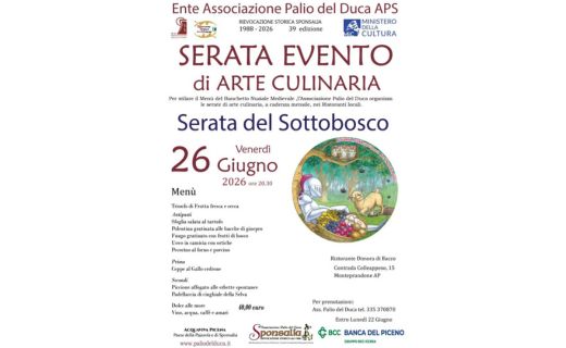 Serata del Sottobosco 2026