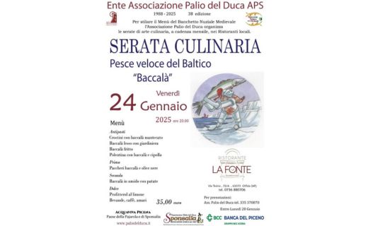 Serata Pesce veloce del Baltico