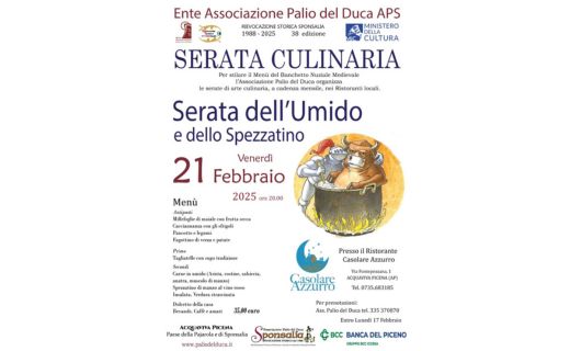 Serata dell Umido e dello Spezzatino